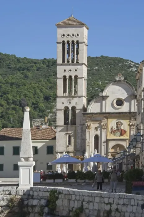 Framed Print : The St. Stephen Cathedral in the medieval city of Hvar, island of Hvar, Croatia, Europe Framed Print : The St. Stephen Cathedral in the medieval city of Hvar, island of Hvar, Croatia, Europe