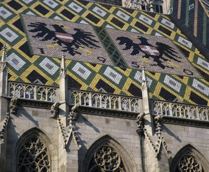 Framed Print : St. Stephen`s Cathedral with coat of arms on roof, UNESCO World Heritage Site, Vienna, Austria, Europe Framed Print : St. Stephen`s Cathedral with coat of arms on roof, UNESCO World Heritage Site, Vienna, Austria, Europe