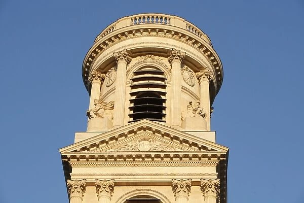 St. Sulpice basilica spire, Paris, France, Europe