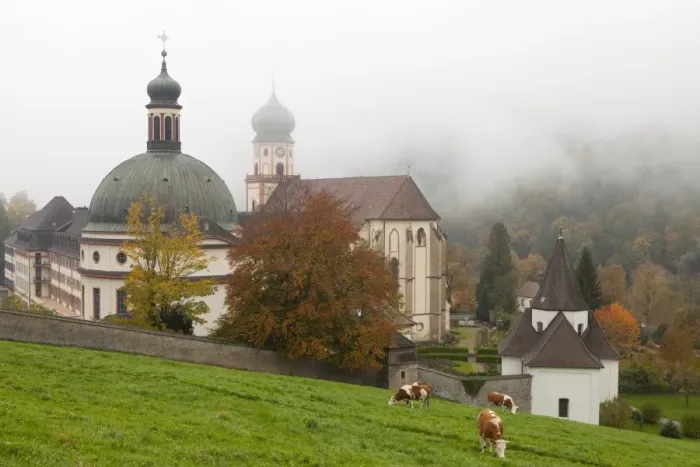 Framed Print : St. Trudpert Monastery (St. Trudpert Abbey) in autumn, Black Forest, Baden-Wurttemberg, Germany, Europe Framed Print : St. Trudpert Monastery (St. Trudpert Abbey) in autumn, Black Forest, Baden-Wurttemberg, Germany, Europe