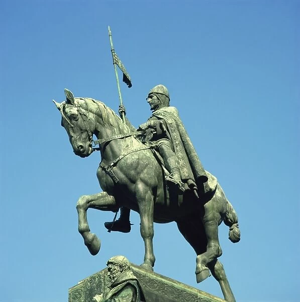 St. Vaclav, Wenceslas Square, Prague, Czech Republic, Europe