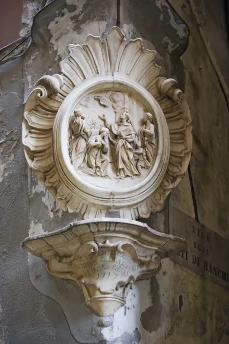 Framed Print : St. Vincent Ferrerio stone carving in the old town, UNESCO World Heritage Site Framed Print : St. Vincent Ferrerio stone carving in the old town, UNESCO World Heritage Site