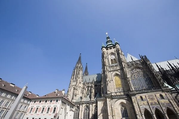 St. Vituss Cathedral courtyard, Prague Castle, UNESCO World Heritage Site