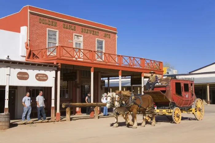 Framed Print : Stagecoach, Tombstone, Cochise County, Arizona, United States of America, North America Framed Print : Stagecoach, Tombstone, Cochise County, Arizona, United States of America, North America