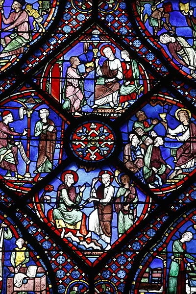 Stained glass, Notre-Dame de Chartres Cathedral, UNESCO World Heritage Site, Chartres
