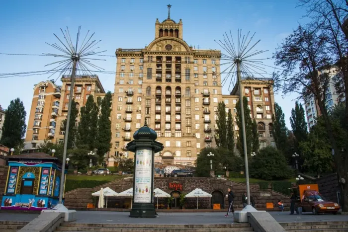 Framed Print : Stalinist architecture in the center of Kiev, Ukraine, Europe Framed Print : Stalinist architecture in the center of Kiev, Ukraine, Europe