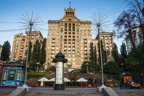 Stalinist architecture in the center of Kiev, Ukraine, Europe