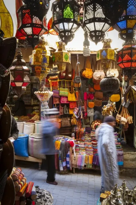 Framed Print : Stalls in the Fes el Bali Medina, Fez, Morocco, North Africa, Africa Framed Print : Stalls in the Fes el Bali Medina, Fez, Morocco, North Africa, Africa