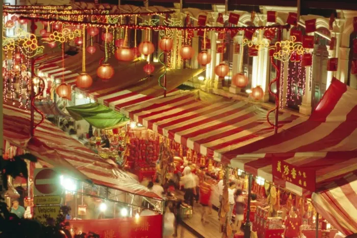 Framed Print : Stalls with lanterns Framed Print : Stalls with lanterns