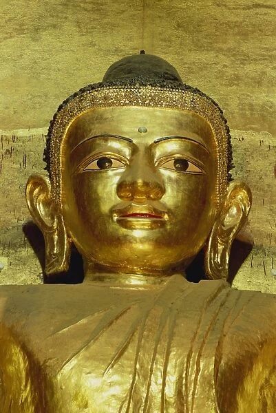Standing Buddha, Ananda Pahto Temple, Bagan (Pagan), Myanmar (Burma), Asia