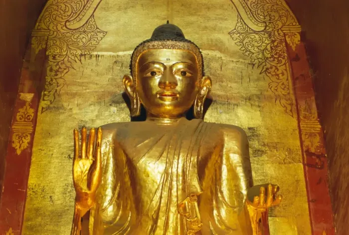 Framed Print : Standing Buddha statue, Ananda Pahto temple, Bagan (Pagan), Myanmar (Burma), Asia Framed Print : Standing Buddha statue, Ananda Pahto temple, Bagan (Pagan), Myanmar (Burma), Asia