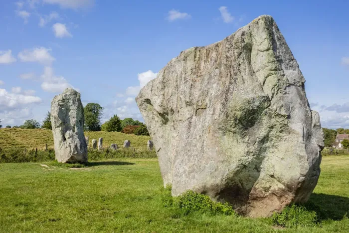 Framed Print : Standing stones at Avebury stone circle, Neolithic stone circle, UNESCO World Heritage Framed Print : Standing stones at Avebury stone circle, Neolithic stone circle, UNESCO World Heritage