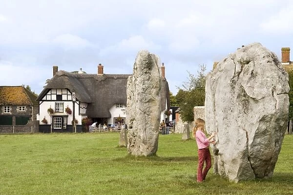 Standing stones, Avebury, UNESCO World Heritage Site, Wiltshire, England