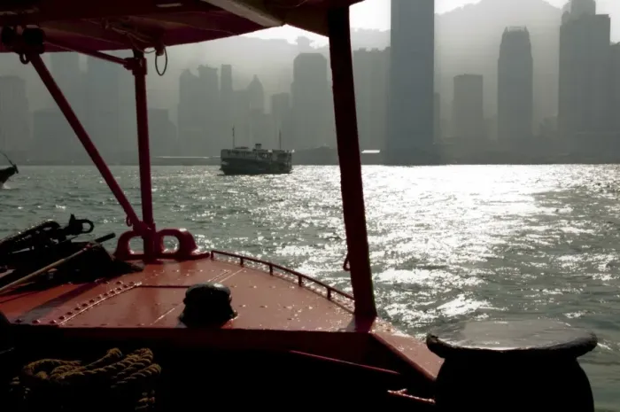 Framed Print : Star ferry harbour, Hong Kong, China, Asia Framed Print : Star ferry harbour, Hong Kong, China, Asia