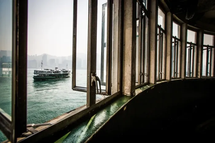 Framed Print : Star Ferry from Kowloon, Hong Kong, China, Asia Framed Print : Star Ferry from Kowloon, Hong Kong, China, Asia