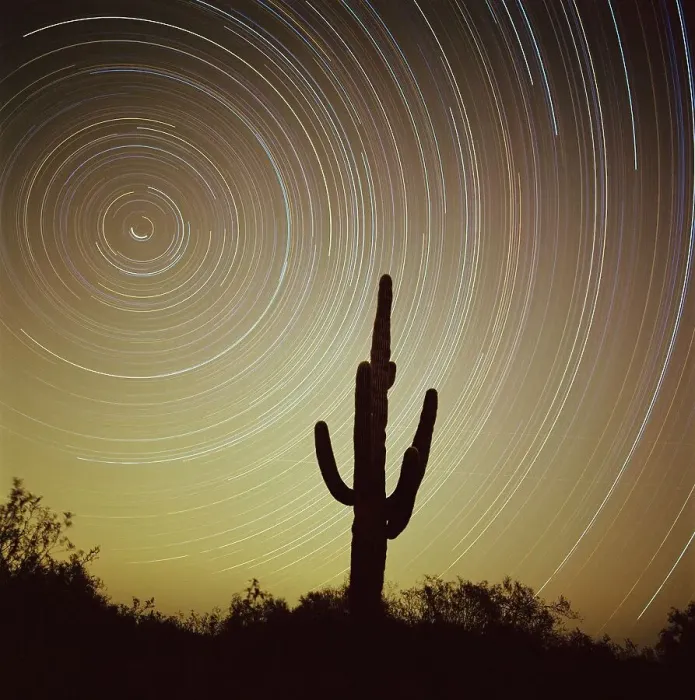 Framed Print : Star trek over cacti Framed Print : Star trek over cacti