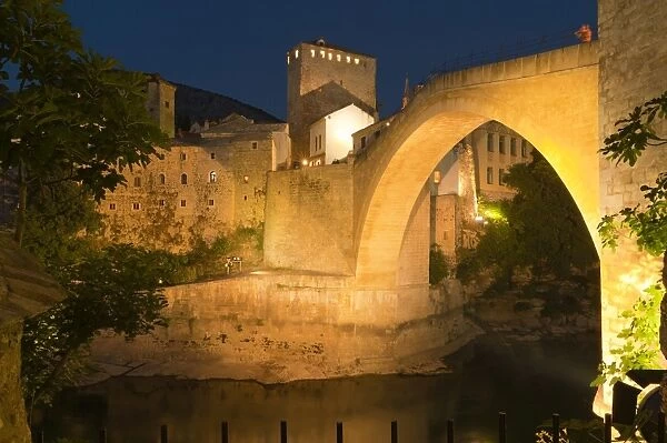 Stari Most (Old Bridge), UNESCO World Heritage Site, Mostar, municipality of Mostar, Bosnia and Herzegovina, Europe