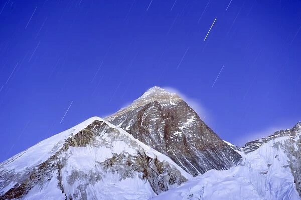 Stars above Mount Everest, 8850m, Solu Khumbu Everest Region, Sagarmatha National Park