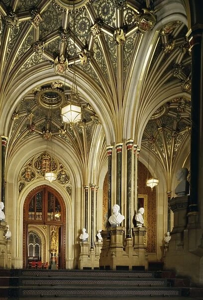 State entrance, House of Lords, Houses of Parliament, Westminster, London