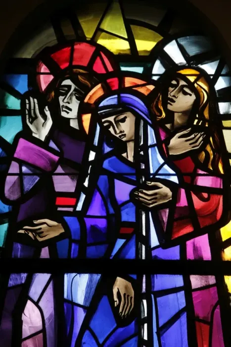 Framed Print : Station of the Cross, stained glass in Sainte Therese Basilica, Lisieux, Calvados, Normandy, France, Europe Framed Print : Station of the Cross, stained glass in Sainte Therese Basilica, Lisieux, Calvados, Normandy, France, Europe