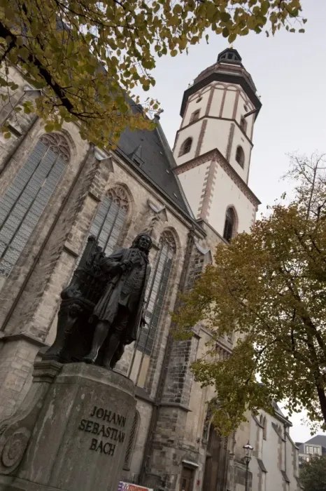 Framed Print : Statue of Bach, Thomaskirche, Leipzig, Saxony, Germany, Europe