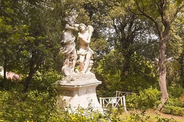 A statue in the Bardini Gardens of Florence, Tuscany, Italy, Europe