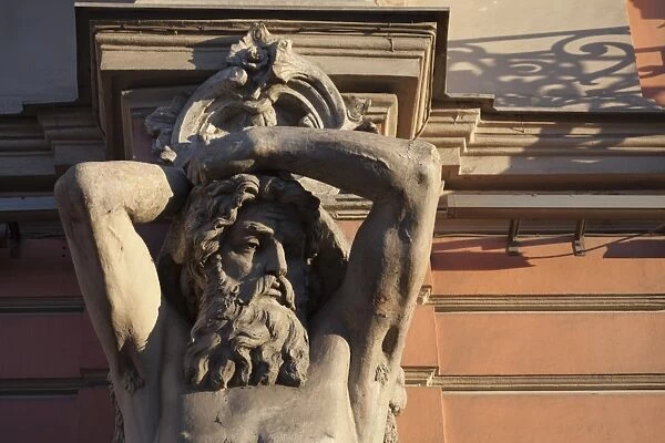 Statue on the Beloselskiy Palace on Nevskiy Prospekt, St. Petersburg, Russia, Europe