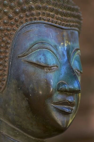 Statue of Buddha, Haw Pha Kaeo, Vientiane, Laos, Indochina, Southeast Asia, Asia
