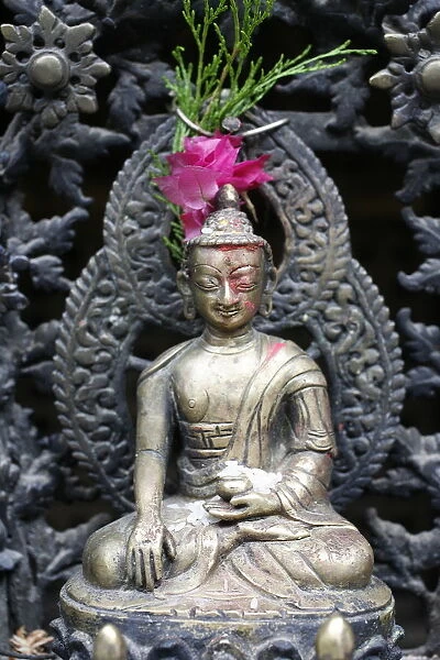 Statue of the Buddha, Patan, Nepal, Asia