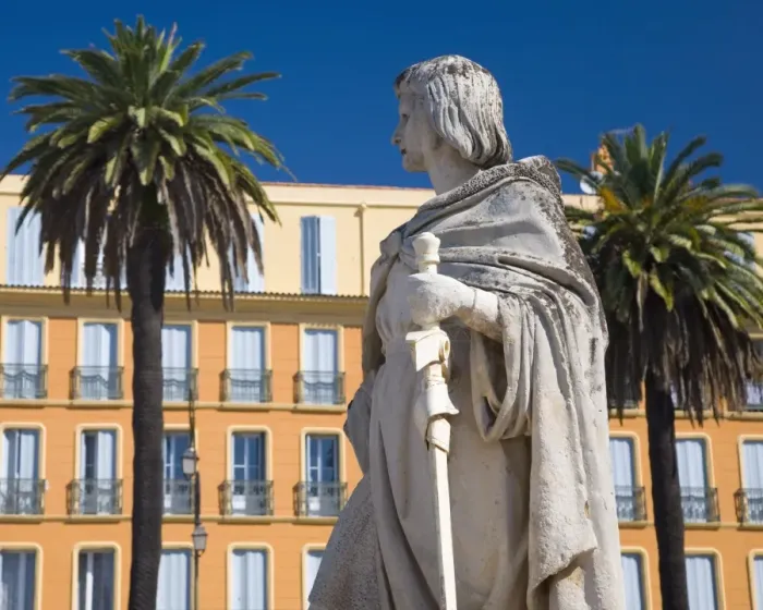 Framed Print : Statue of Charles I d Anjou, Comte de Provence, in Place Clemenceau Framed Print : Statue of Charles I d Anjou, Comte de Provence, in Place Clemenceau