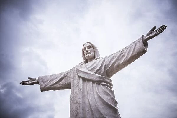Statue of Christ (Cristo Blanco) (White Jesus), Cusco, Peru, South America