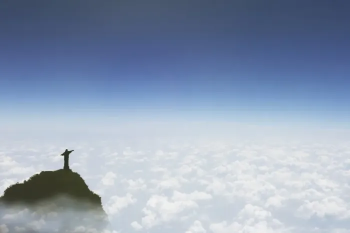 Framed Print : Statue of Christ the Redeemer above the clouds, Corcovado, Rio de Janeiro, Brazil, South America Framed Print : Statue of Christ the Redeemer above the clouds, Corcovado, Rio de Janeiro, Brazil, South America