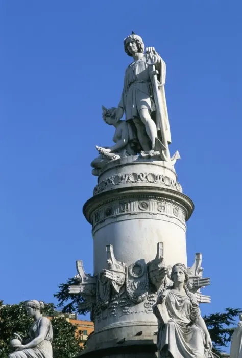 Framed Print : Statue of Christopher Columbus Framed Print : Statue of Christopher Columbus