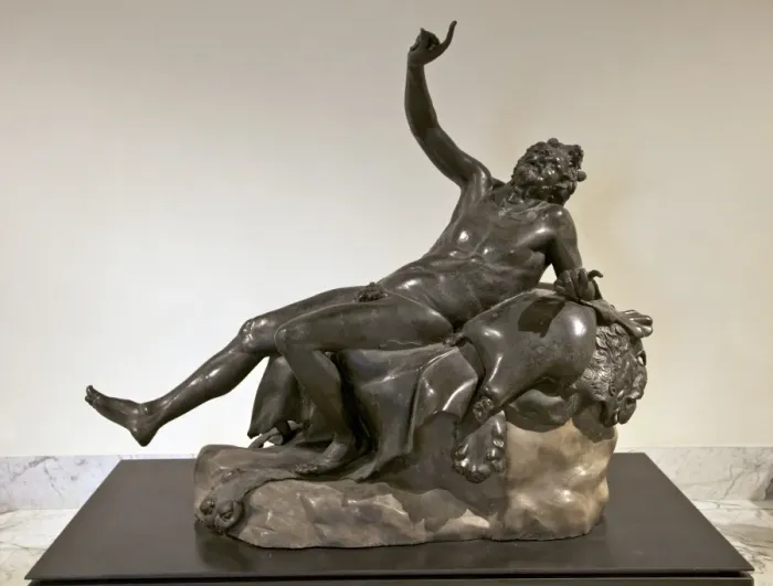 Framed Print : Statue of Drunken Satyr from La Villa Dei Papiri in Herculaneum, National Archaeological Museum Framed Print : Statue of Drunken Satyr from La Villa Dei Papiri in Herculaneum, National Archaeological Museum