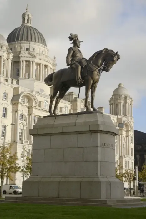 Framed Print : Statue of Edward V11 and the Port of Liverpool Building, Waterfront, Pier Head, UNESCO World Heritage Site, Liverpool, Merseyside, England, United Kingdom, Europe Framed Print : Statue of Edward V11 and the Port of Liverpool Building, Waterfront, Pier Head, UNESCO World Heritage Site, Liverpool, Merseyside, England, United Kingdom, Europe