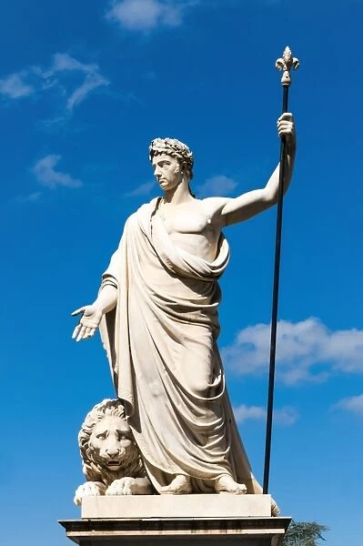 Statue of Ferdinando III Duke of Lorraine, Piaggia del Murello, Arezzo, Tuscany, Italy, Europe