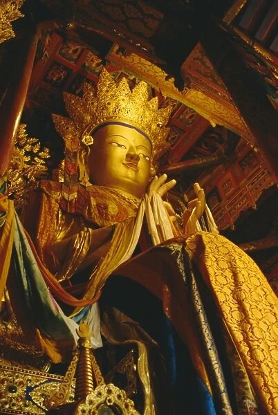 Statue of the Future Buddha, Qinghai, Tibet, China