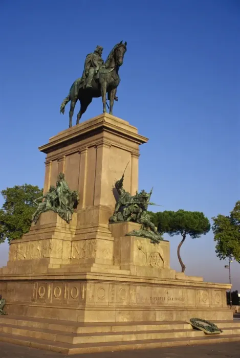 Framed Print : Statue of Garibaldi, Janiculum Hill, Rome, Lazio, Italy, Europe Framed Print : Statue of Garibaldi, Janiculum Hill, Rome, Lazio, Italy, Europe