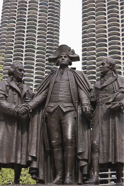Statue of George Washington, Wacker Drive, Chicago, Illinois, United States of America