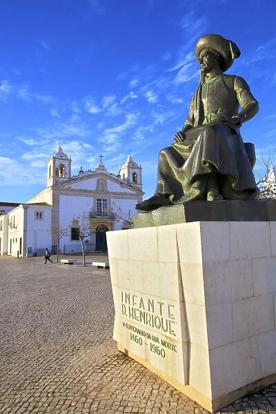 Statue of Henry The Navigator, Lagos, Western Algarve, Algarve, Portugal, Europe