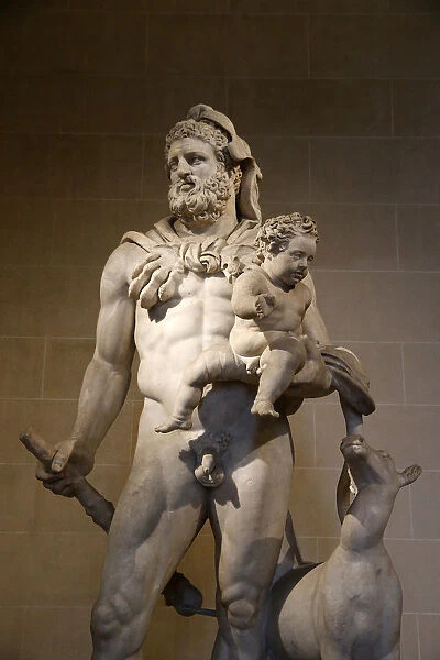 Statue of Heracles and Telephos dating from the second century AD from Tivoli