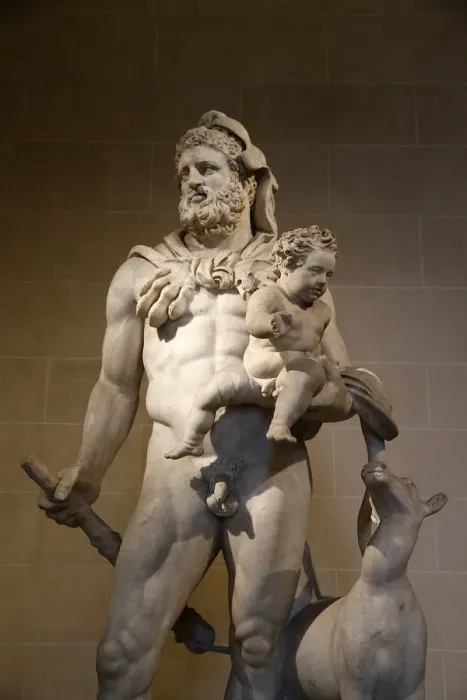 Framed Print : Statue of Heracles and Telephos dating from the second century AD from Tivoli Framed Print : Statue of Heracles and Telephos dating from the second century AD from Tivoli