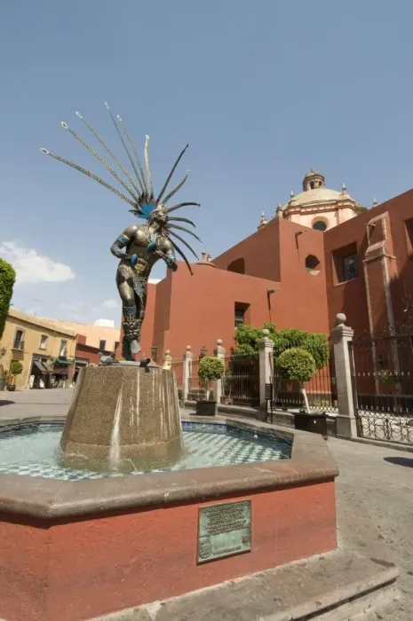 Framed Print : Statue of Indian dancer, Santiago de Queretaro (Queretaro), a UNESCO World Heritage Site Framed Print : Statue of Indian dancer, Santiago de Queretaro (Queretaro), a UNESCO World Heritage Site