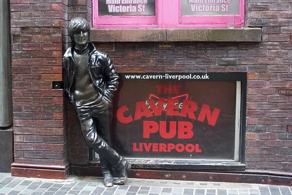 Statue of John Lennon close to the original Cavern Club, Matthew Street