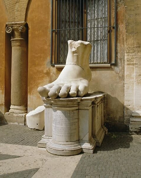 Statue of large foot