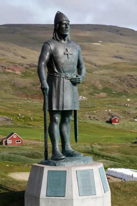 Framed Print : Statue of Leif Eriksson, son of Erik the Red in Qassiarsuk, South Greenland Framed Print : Statue of Leif Eriksson, son of Erik the Red in Qassiarsuk, South Greenland