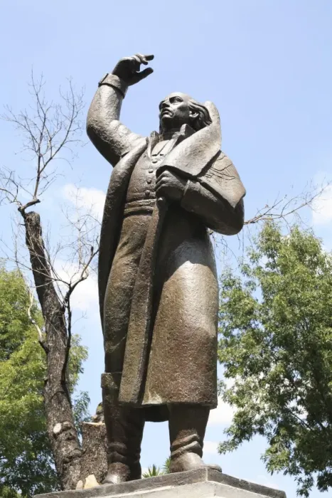 Framed Print : Statue, Miguel Hidalgo, Plaza Hidalgo, Coyoacan, Mexico City, Mexico, North America Framed Print : Statue, Miguel Hidalgo, Plaza Hidalgo, Coyoacan, Mexico City, Mexico, North America