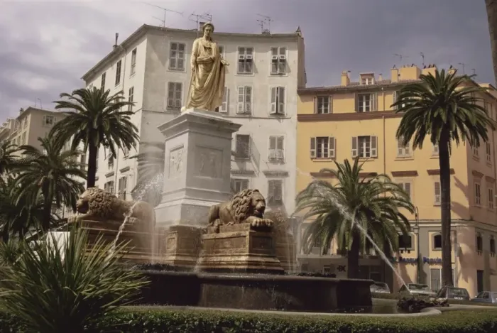 Framed Print : Statue of Napoleon as First Consul, Place Foch, Ajaccio, Corsica, France, Europe Framed Print : Statue of Napoleon as First Consul, Place Foch, Ajaccio, Corsica, France, Europe