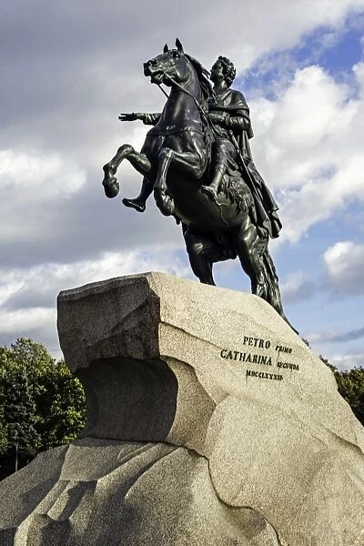 Statue of Peter the Great in St. Petersburg, Russia, Europe