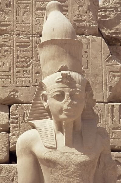 Statue of the pharaoh Ramses II, Karnak Temple, Thebes, UNESCO World Heritage Site